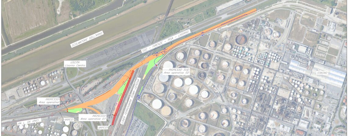 Scavalco Ferroviario Porto Livorno – Interporto Guasticce – Linea Genova Roma